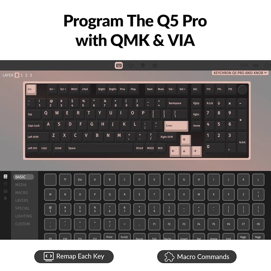 Amazon.com: Keychron Q5 Pro Wireless QMK/VIA Mechanical